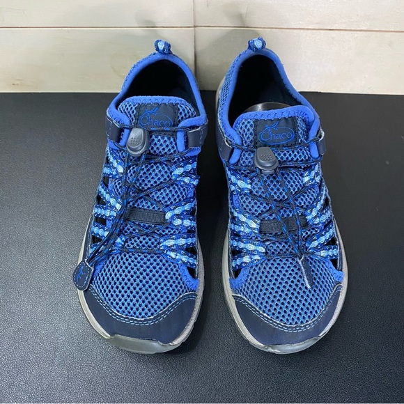Chaco Outcross 2 Blue Grey Kid's Youth Size 2 Shoes Slip-Ons Water Shoes Sandals - Picture 7 of 11